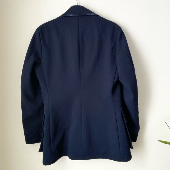 Vintage contrast stitching navy blazer - Picture 15 of 16
